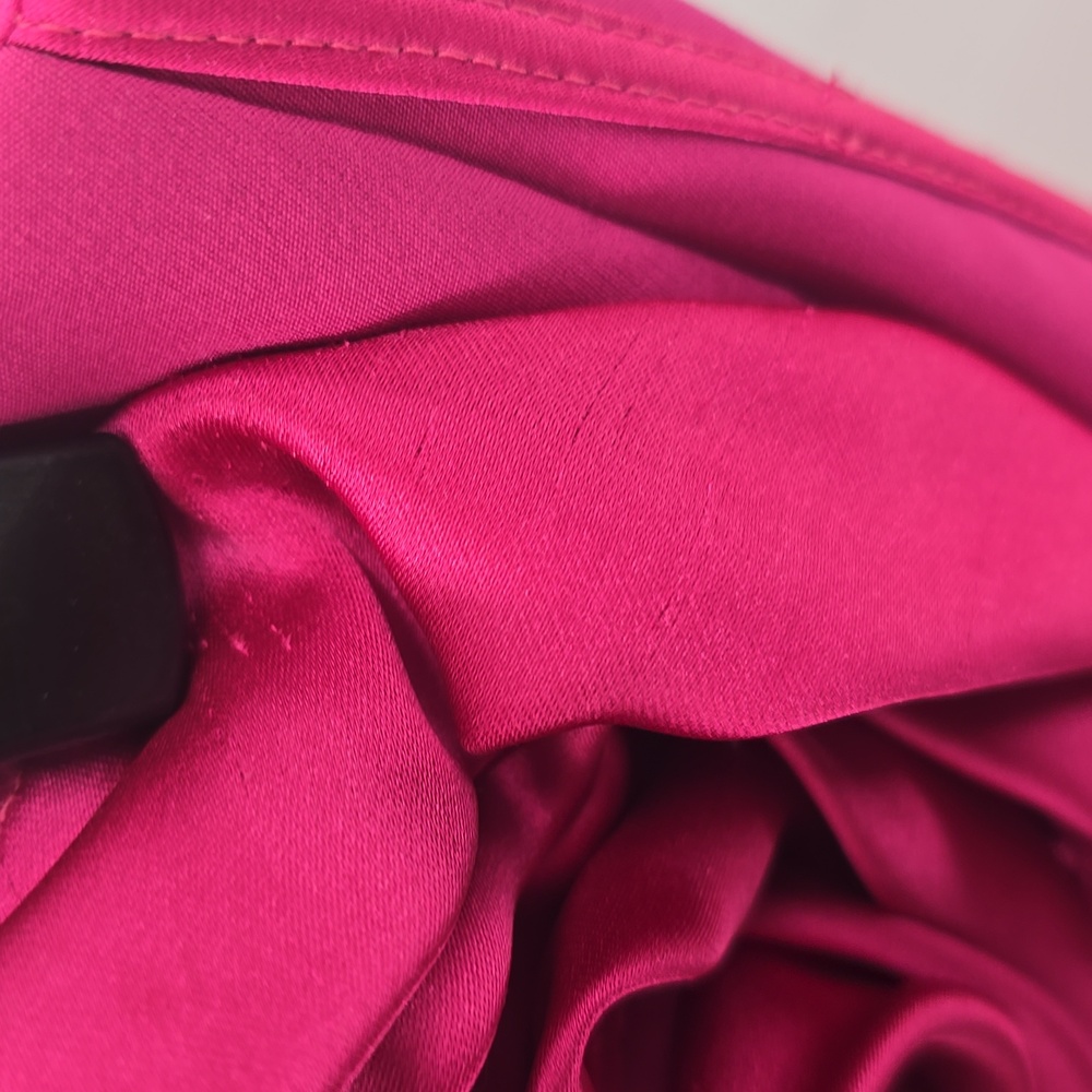 Monique Lhuillier Stella Rosette Corset  Fuchsia Strapless Gown - Picture 12 of 14